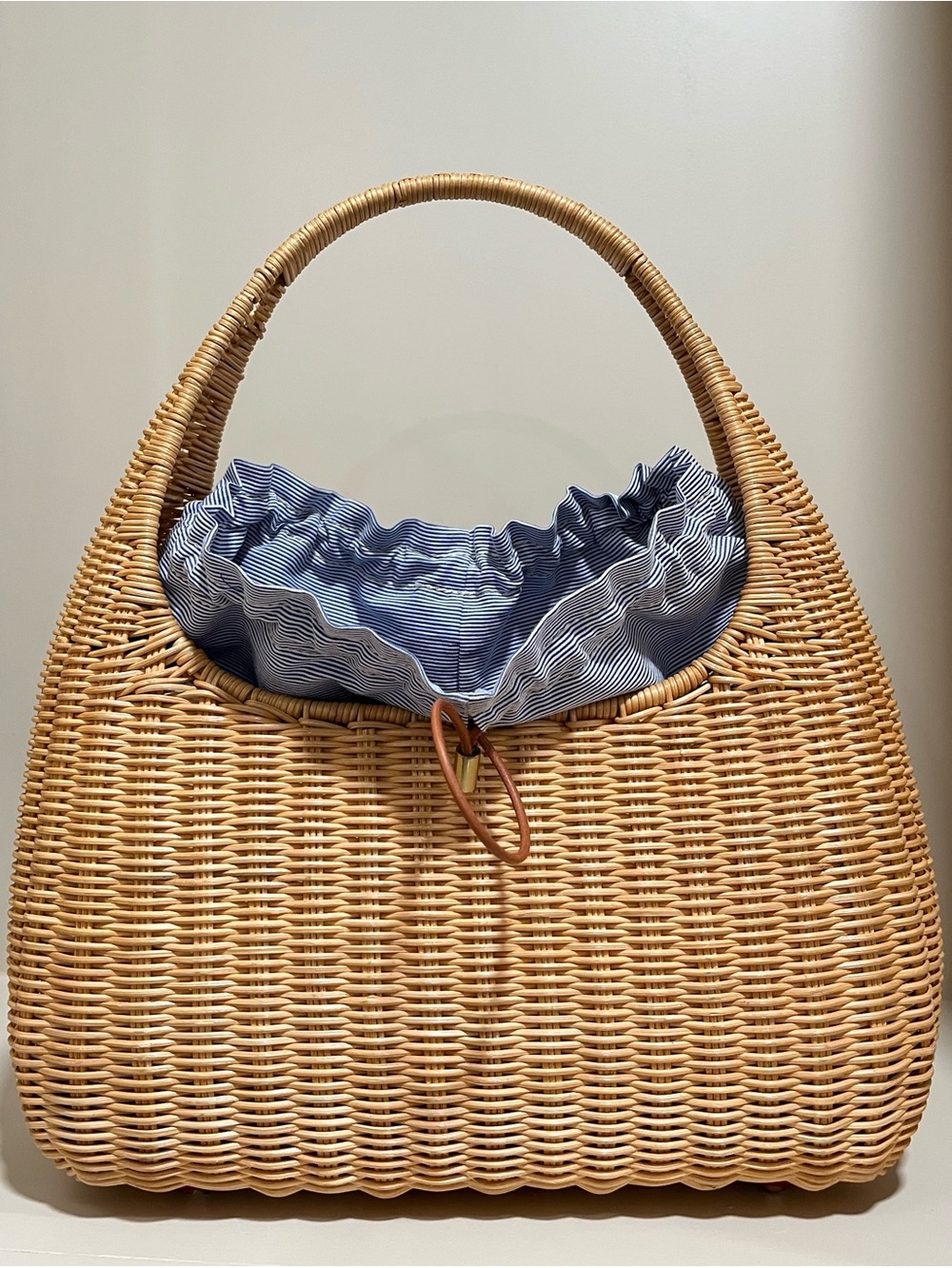J. McLaughlin Santorini Wicker Shoulder Bag NWOT $228 - Picture 3 of 17